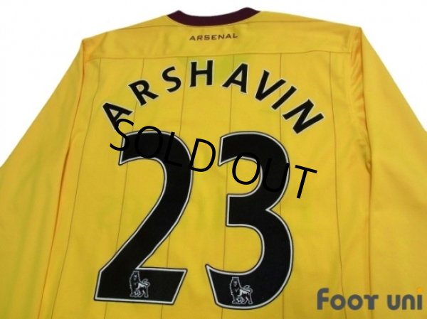Photo4: Arsenal 2010-2011 Away Long Sleeve Shirt #23 Arshavin (4)