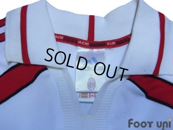 Photo5: AC Milan 2000-2002 Away Long Sleeve Shirt #10 Boban Lega Calcio Patch/Badge (5)
