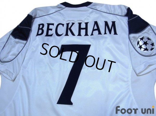 Photo4: Manchester United 2000-2001 Away Shirt #7 Beckham Champions League Patch/Badge (4)