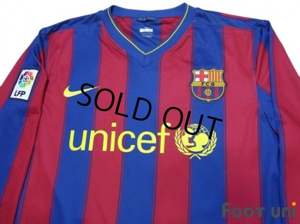 Photo3: Barcelona 2009-2010 Home L/S Shirt LFP Patch/Badge (3)