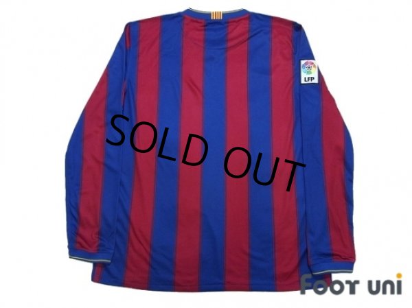 Photo2: Barcelona 2009-2010 Home L/S Shirt LFP Patch/Badge (2)