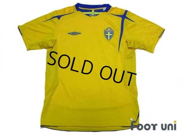 Photo1: Sweden 2006 Home Shirt (1)