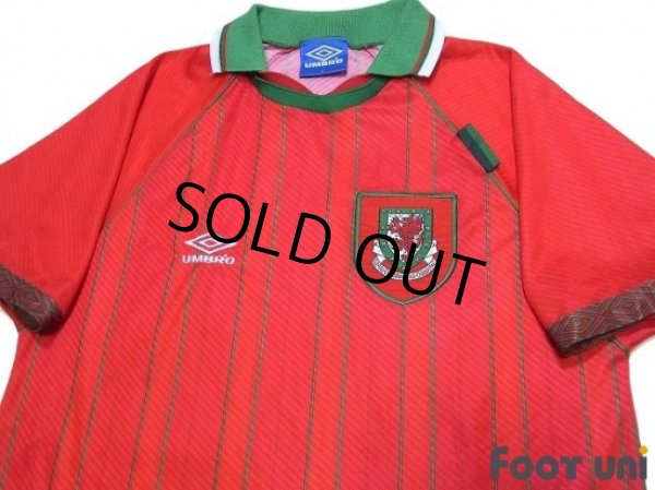 Photo3: Wales 1994-1996 Home Shirt (3)