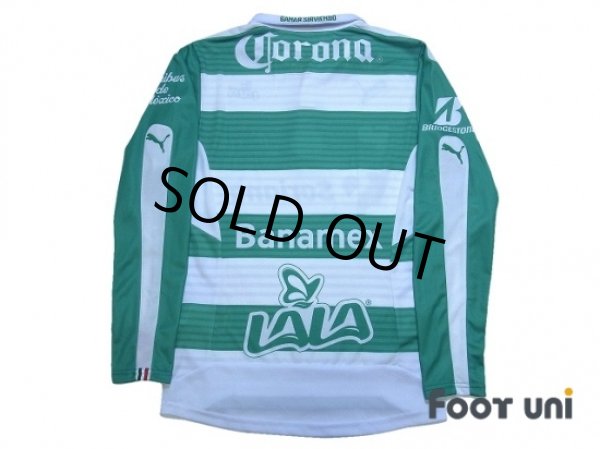 Photo2: Santos Laguna 2015-2016 Home L/S Shirt w/tags (2)
