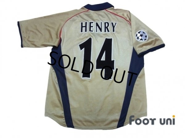 Photo2: Arsenal 2001-2002 Away Shirt #14 Henry Champions League Patch/Badge (2)