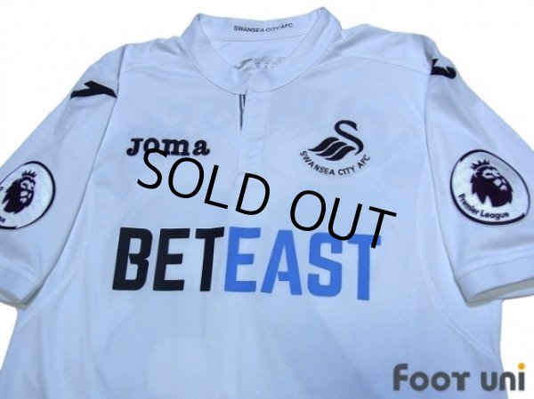 Photo3: Swansea City 2016-2017 Home Shirt #23 Sigurdsson Premier League Patch/Badge (3)