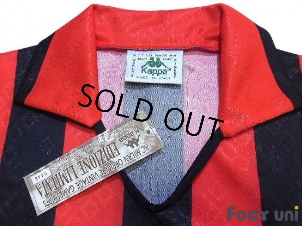 Photo5: AC Milan 1989-1990 Home Reprint Shirt #10 w/tags (5)