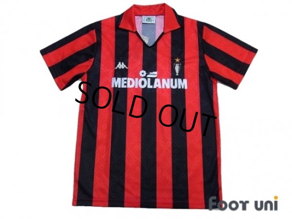 Photo1: AC Milan 1989-1990 Home Reprint Shirt #10 w/tags (1)