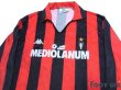 Photo3: AC Milan 1989-1990 Home Long Sleeve Shirt (3)