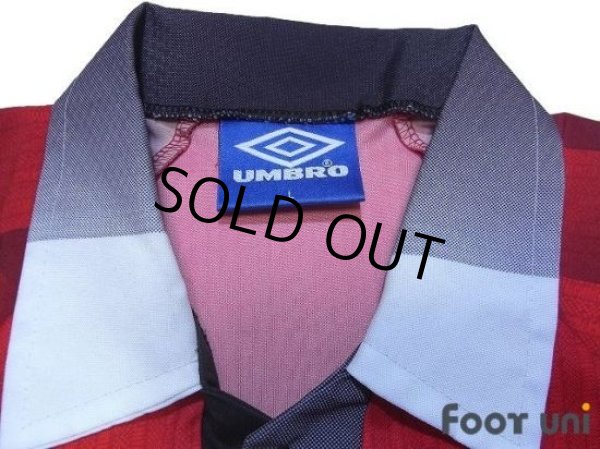 Photo3: Manchester United 1996-1998 Home Long Sleeve Shirt (3)