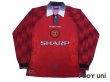 Photo1: Manchester United 1996-1998 Home Long Sleeve Shirt (1)