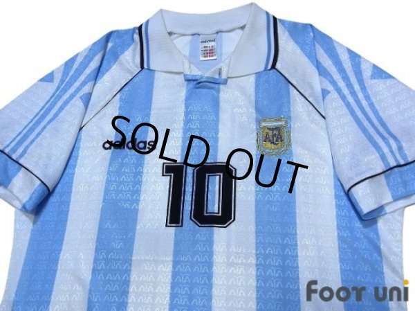 Photo3: Argentina 1996 Home Shirt #10 (3)