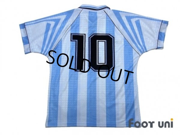 Photo2: Argentina 1996 Home Shirt #10 (2)