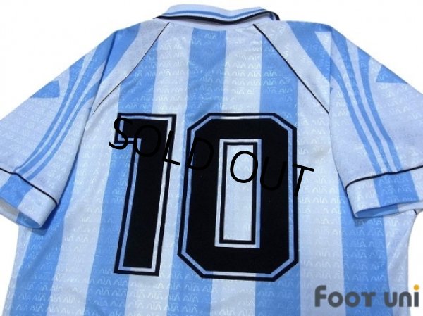 Photo4: Argentina 1996 Home Shirt #10 (4)