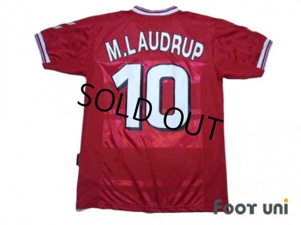 Photo2: Denmark 2000 Home Shirt #10 M.Laudrup  (2)