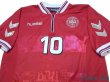 Photo3: Denmark 2000 Home Shirt #10 M.Laudrup  (3)