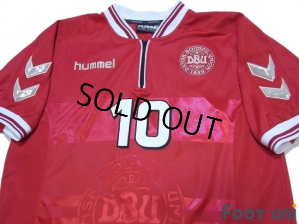 Photo3: Denmark 2000 Home Shirt #10 M.Laudrup  (3)
