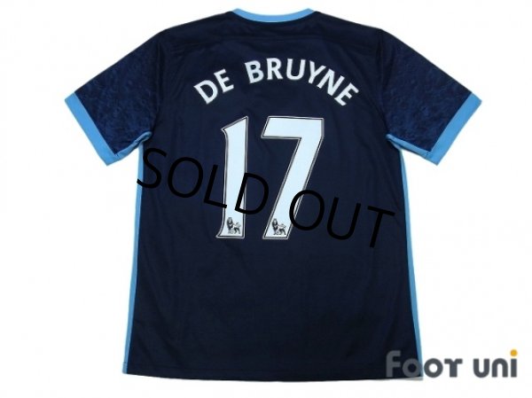 Photo2: Manchester City 2015-2016 Away Shirt #17 De Bruyne (2)