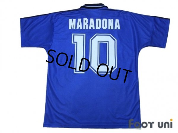 Photo2: Argentina 1994 Away Shirt #10 Maradona (2)