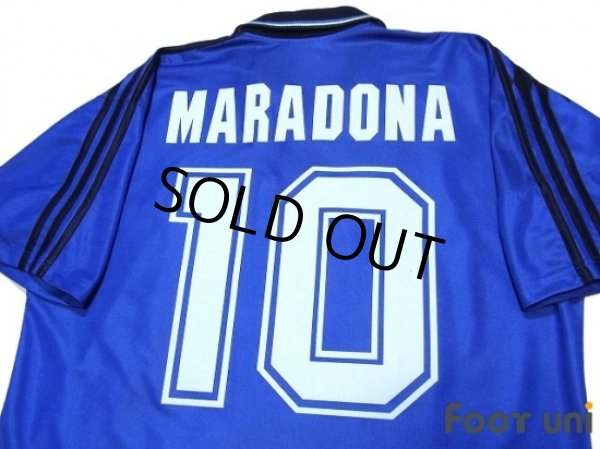 Photo4: Argentina 1994 Away Shirt #10 Maradona (4)