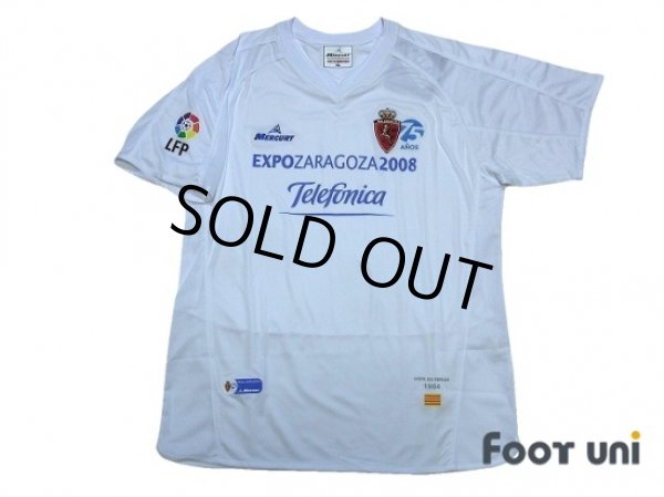 Photo1: Real Zaragoza 2007-2008 Home 75th anniversary Shirt LFP Patch/Badge w/tags (1)