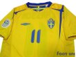 Photo3: Sweden 2006 Home Shirt #11 Larsson FIFA World Cup 2006 Germany Patch/Badge (3)