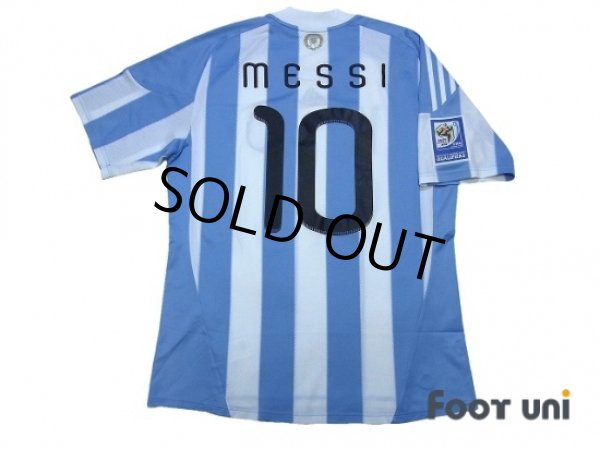 Photo2: Argentina 2010 Home Shirt #10 Messi 2010 South Africa FIFA World Cup Patch/Badge (2)