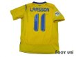 Photo2: Sweden 2006 Home Shirt #11 Larsson FIFA World Cup 2006 Germany Patch/Badge (2)
