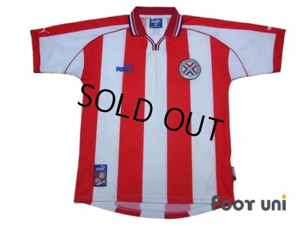 Photo1: Paraguay 2000 Home Shirt (1)