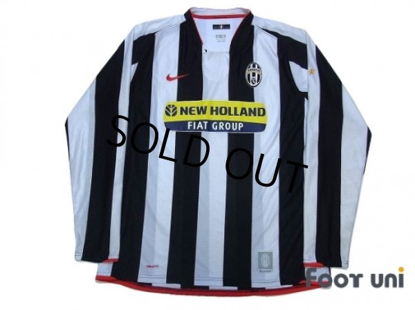 Photo1: Juventus 2007-2008 Home Long Sleeve Shirt (1)