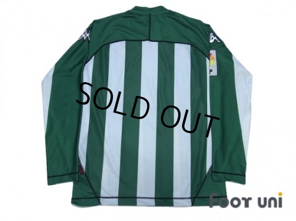 Photo2: Real Betis 2004-2005 Home L/S Shirt LFP Patch/Badge (2)