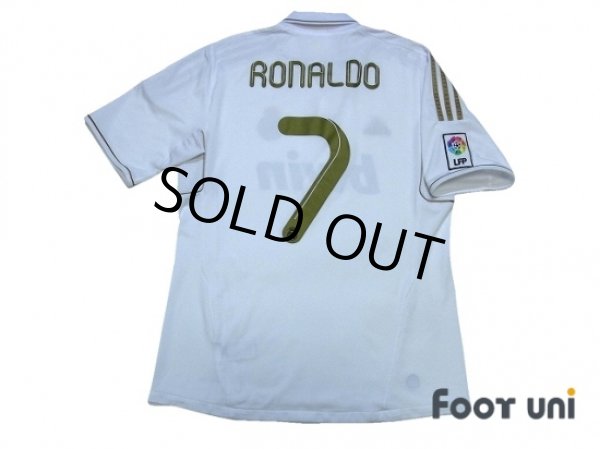 Photo2: Real Madrid 2011-2012 Home Shirt #7 Ronaldo LFP Patch/Badge (2)