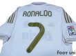 Photo4: Real Madrid 2011-2012 Home Shirt #7 Ronaldo LFP Patch/Badge (4)