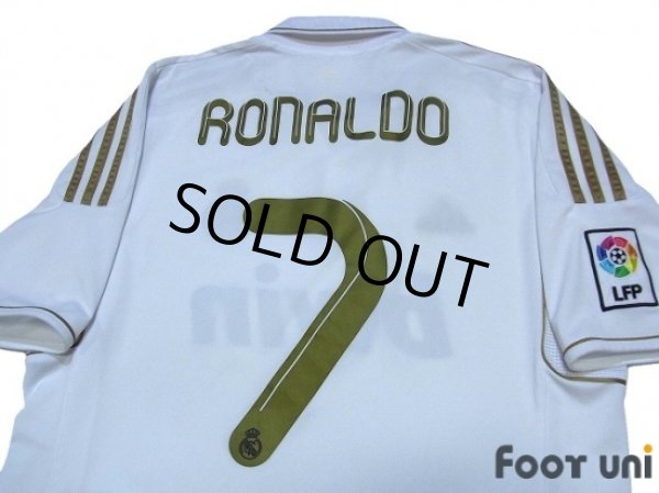 Photo4: Real Madrid 2011-2012 Home Shirt #7 Ronaldo LFP Patch/Badge (4)