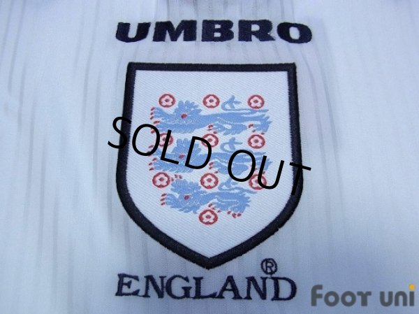 Photo7: England 1998 Home Long Sleeve Shirt #7 Beckham (7)