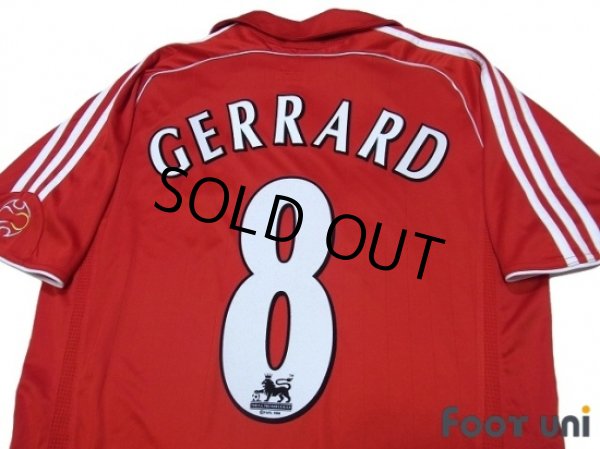Photo4: Liverpool 2006-2008 Home Shirt #8 Gerrard (4)