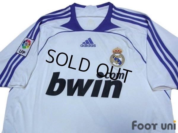 Photo3: Real Madrid 2007-2008 Home Shirt #7 Raul LFP Patch/Badge (3)