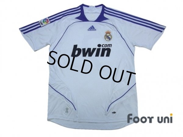 Photo1: Real Madrid 2007-2008 Home Shirt #7 Raul LFP Patch/Badge (1)