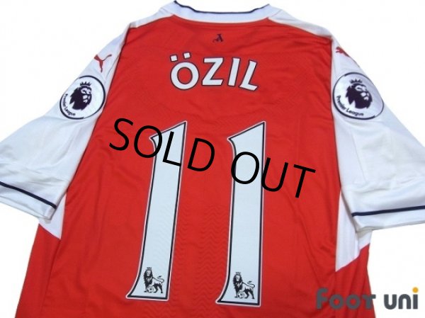 Photo4: Arsenal 2016-2017 Home Authentic Shirt #11 Ozil (4)