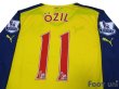 Photo4: Arsenal 2014-2015 Away Long Sleeve Shirt #11 Ozil w/tags BARCLAYS PREMIER LEAGUE Patch/Badge (4)