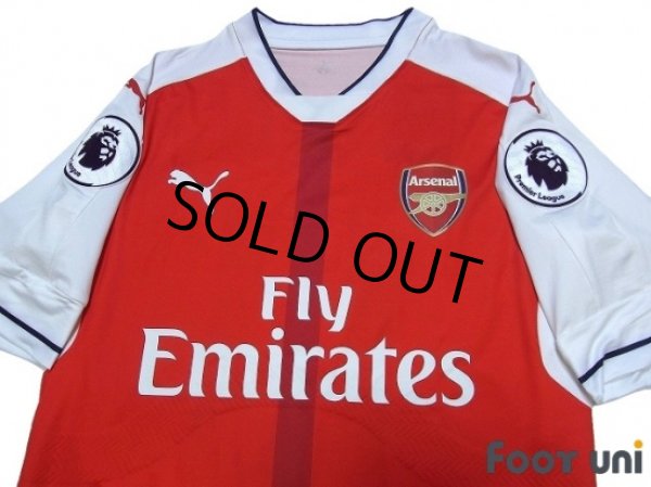 Photo3: Arsenal 2016-2017 Home Authentic Shirt #11 Ozil (3)