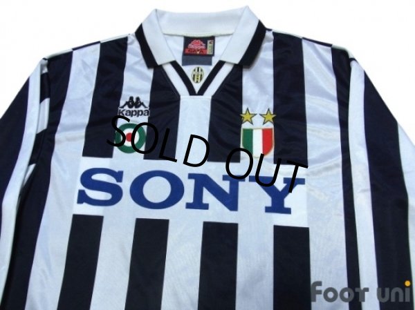 Photo3: Juventus 1995-1996 Home Long Sleeve Shirt Scudetto Patch/Badge (3)
