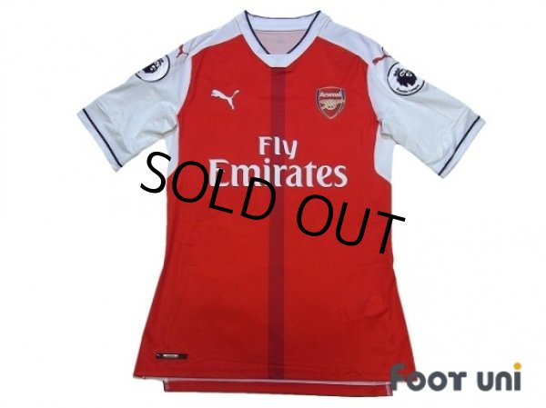 Photo1: Arsenal 2016-2017 Home Authentic Shirt #11 Ozil (1)
