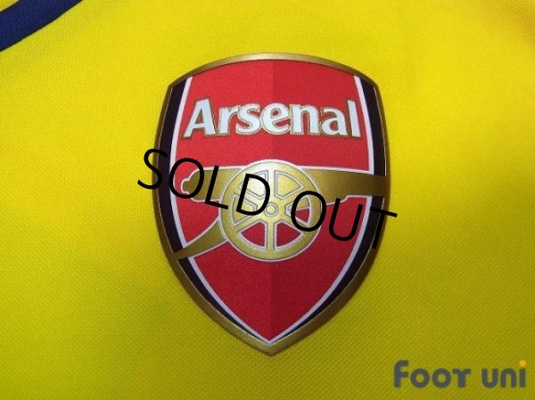 Photo6: Arsenal 2014-2015 Away Long Sleeve Shirt #11 Ozil w/tags BARCLAYS PREMIER LEAGUE Patch/Badge (6)