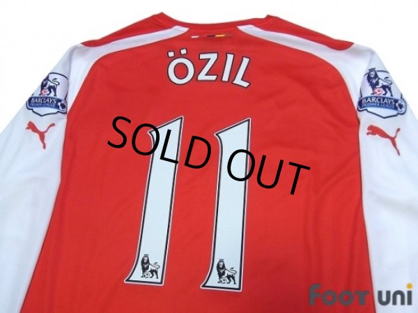 Photo4: Arsenal 2014-2015 Home Long Sleeve Shirt #11 Ozil w/tags (4)