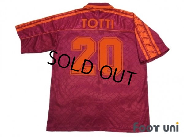 Photo2: AS Roma 1995-1996 Home Shirt #20 Totti (2)