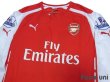 Photo3: Arsenal 2014-2015 Home Long Sleeve Shirt #11 Ozil w/tags (3)