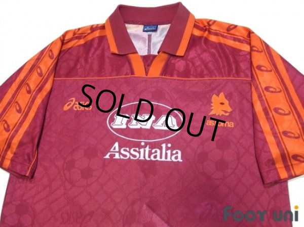 Photo3: AS Roma 1995-1996 Home Shirt #20 Totti (3)