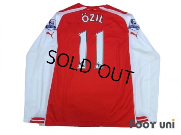 Photo2: Arsenal 2014-2015 Home Long Sleeve Shirt #11 Ozil w/tags (2)