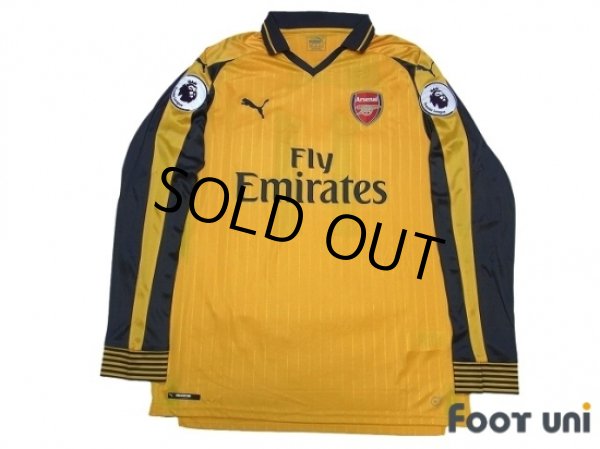 Photo1: Arsenal 2016-2017 Away Long Sleeve Shirt #11 Ozil w/tags (1)